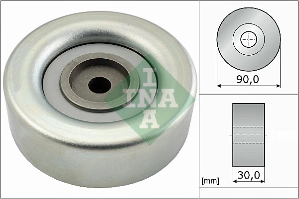 Deflection/Guide Pulley, V-ribbed belt